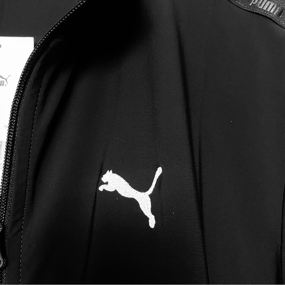 NWT Puma Women's Black Bomber Jacket/ Sz L - Picture 8 of 14